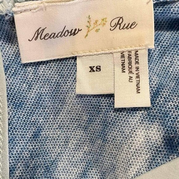 Anthropologie Meadow Rue XS  Top Blouse Linen Cotton Blend - Picture 5 of 7